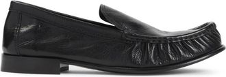 Miu Miu Black Leather Loafers