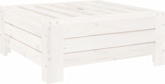 vidaXL Cubierta Para Base De Sombrilla Madera Maciza De Pino Blanco Vidaxl