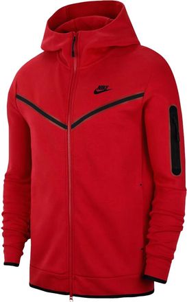 Nike Tech hoodie - men - Polyester/Cotton/Cotton - L - Red
