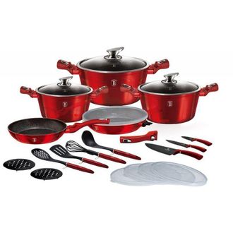 Berlinger Haus Berlinger Haus Bh-7180 set Di Pentole 22 Pezzi Borgogna