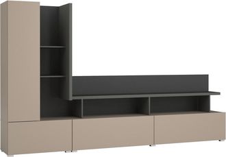 Petits Meubles Mueble TV de pared 2 estratificado Topo Antracita