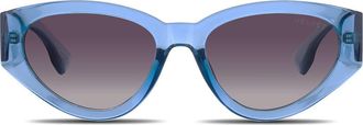 Velvet Eyewear Rosa Sunglasses in Dusty Blue at Nordstrom