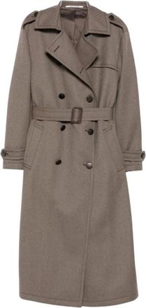 Tagliatore Trench Coats - Dames - Trenchcoats - Bruin - S - Jassen