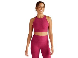 Beyond Yoga Spacedye Enlighten Long Line Bra Womens Lingerie Cranberry Heather : XS, Elastane/Polyester