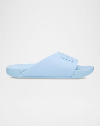 Givenchy Men & apos;s Label Asymmetric Slide Sandals