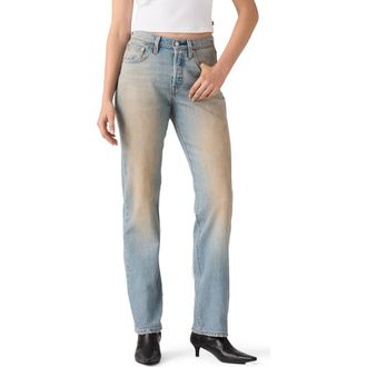 Levi's 501 Curve High Waist Straight Leg Jeans in Off Roading Stf Str at Nordstrom, Size 29 30