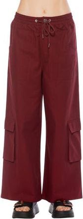 Alexia Admor Evren Drawstring Waist Cargo Pants in Burgundy at Nordstrom Rack, Size X-Small