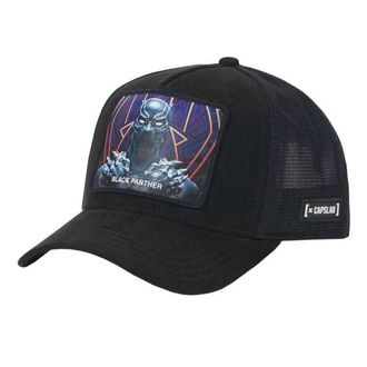Capslab Heren Zwarte Panter Trucker Cap (Zwart)
