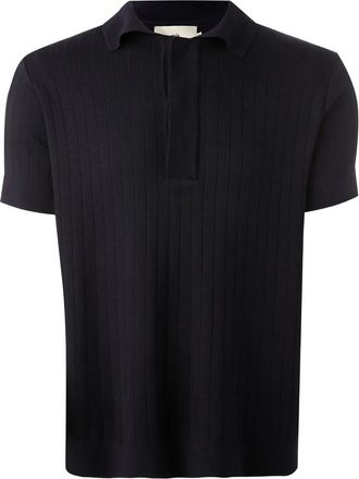 MISCI Polo in maglia a coste - Blu