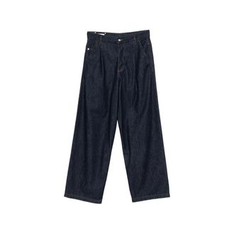 Dries Van Noten Broeken, Heren, Blauw, W30, Rechte broek