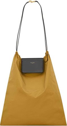 Saint Laurent Mustard Foulard Folding Tote