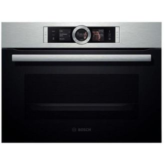 Bosch CSG656BS1 Serie 8 Forno Elettrico Compatto Multifunzione da Incasso a Vapore Capacita 47 Litri Classe energetica A+ 14 Programmi EcoClean Fast