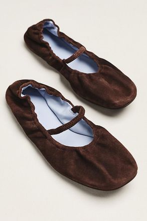 Reformation Buffy Ruched Ballet Flats