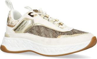 Kurt Geiger Kensington Metallic Sneaker in Dark Beige at Nordstrom Rack, Size 9.5Us / 40.5Eu