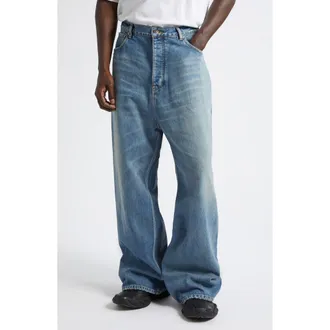 Balenciaga Baggy Jeans in 5002 Aubergine at Nordstrom, Size X-Large