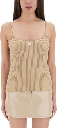 Courrèges Reedition Knit Tank Top-Donna