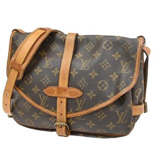 Louis Vuitton Saumur Monogram Canvas Brown Canvas Handbag (Pre-Owned)