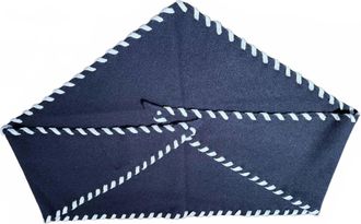 Brodie Womens Laced Up Neck Scarf In Navy & Blue Mist