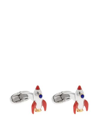 Paul Smith Manchetknopen met raket patroon - Zilver