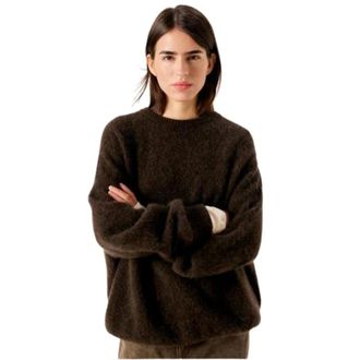 American Vintage Jersey de cuello redondo Vitow - Knitwear - Mujer - Marr&oacute;n - ONE SIZE