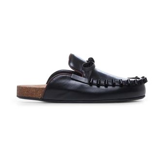J.W.Anderson Sandalen met Strik - Dames - Slip ons - Zwart - 37 EU - Leer - Schoenen