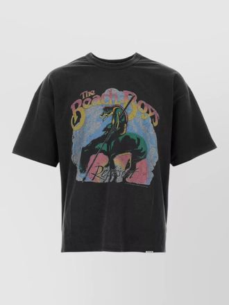 Represent cotton blend crew neck graphic t-shirt