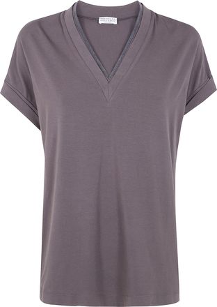 Brunello Cucinelli V Neck T-Shirt