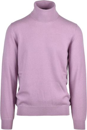 Alpha Studio Dolcevita Kasjmier Gebreid - Heren - Cashmere truien - Roze - XL - Kasjmier - Truien & Vesten