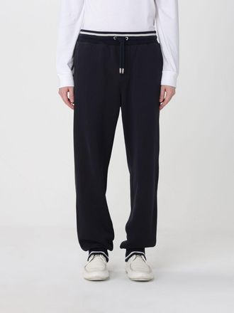 Dolce & Gabbana Pantaloni jogging in cotone con vita elasticizzata e logo ricamato