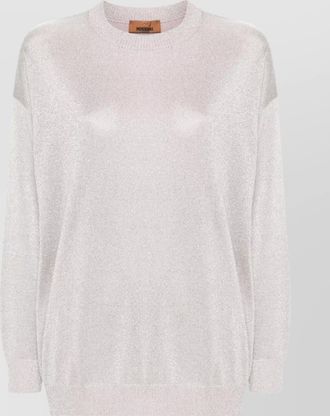 Missoni metallic knit crewneck sweater