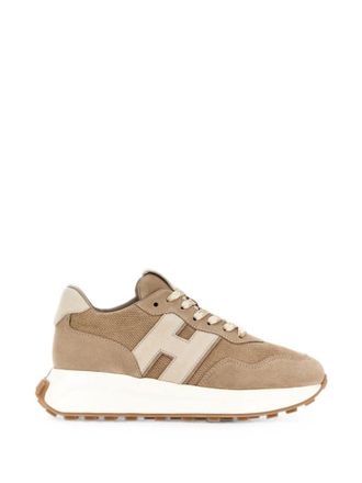 Hogan Beige Logo Sneakers