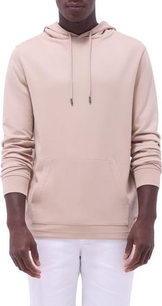 Bugatchi Slim Fit Hoodie in Sand at Nordstrom, Size X-Large