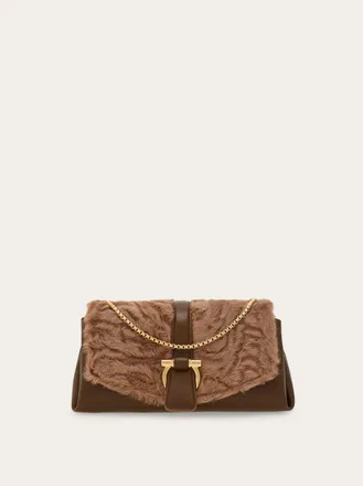 Ferragamo Women Front flap handbag (XS) Brown