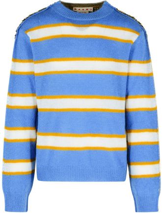 Marni Light Blue Mohair Blend Sweater