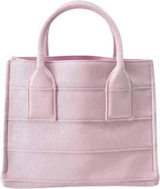 Ferragamo Pre-owned Handbags, female, Pink, Size: ONE SIZE Pre-owned Fabric Handbag