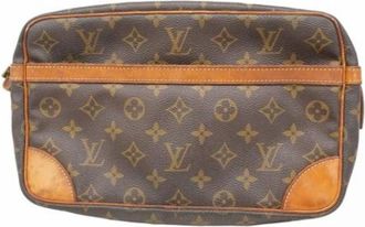 Louis Vuitton Vintage, unisex, Bruin, ONE Size, Pre-owned Vintage Clutch