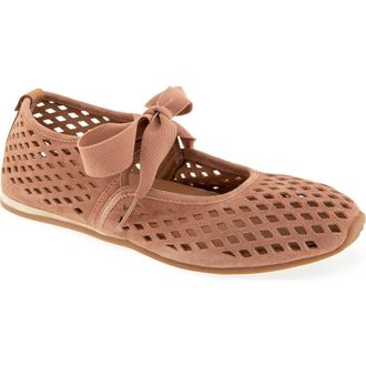 Gentle Souls Annalise Mary Jane Flat in Mocha Suede at Nordstrom, Size 8.5
