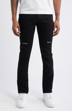 Rta Bryant Skinny Jeans in Black Hologram Digital Cross at Nordstrom, Size 29