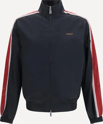 Versace Giacca Blouson in nylon con logo ricamato Man 50