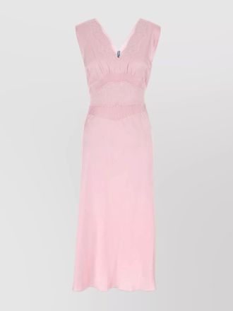 Prada silk satin midi dress