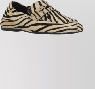 Ash womens leather square toe loafers