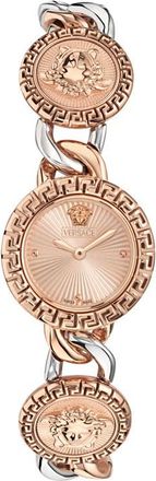Versace La Greca Stud Icon Two-Tone Bracelet Watch, 28mm in Two Tone at Nordstrom