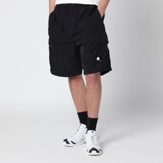 C.P. Company Black technical fabric cargo shorts
