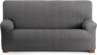 Eysa Funda de sofá 2 plazas elástica gris oscuro 140 - 200 cm
