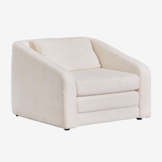Sklum Pack De 2 Sillones Cama En Tela Boucl&eacute; Dalila Sklum