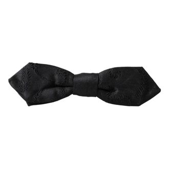 Dolce & Gabbana Fantasy Silk Adjustable Neck Bow Tie - male - Dolce & Gabbana - Bow Ties - Black - ONE SIZE - Accessories