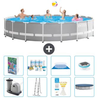 Intex Piscina Prism Frame Redonda - 610x132 Cm - 9-piezas S576