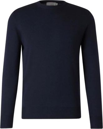Canali Sueter Marino - Heren - Ronde hals truien - Blauw - XL - Truien & Vesten