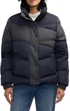 Scotch & Soda Skyla Boxy Denim Puffer Jacket in Indigo at Nordstrom Rack, Size X-Small
