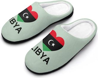 Generic Love Libya Mens Slipper Slip On Winter Warm House Slippers Shoes Indoor Outdoor